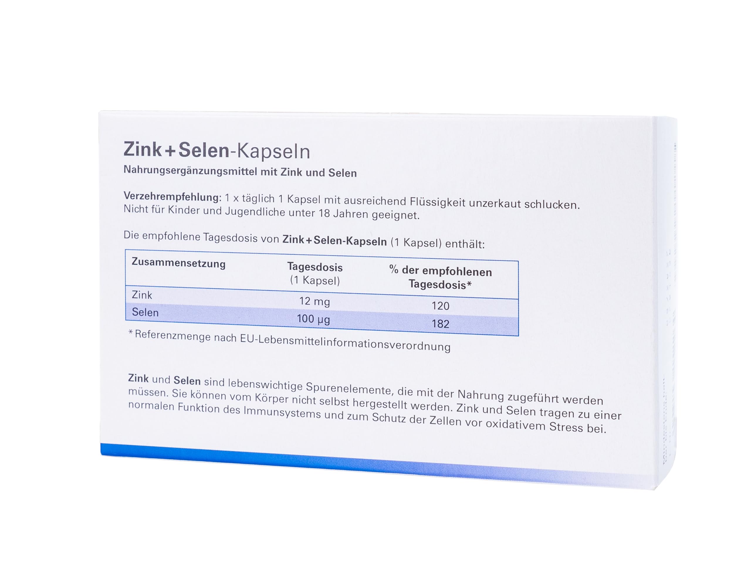 Astrid Twardy Zink + Selen-Kapseln 100 Stück, Nahrungsergänzungsmittel für Immunsystem und Zellschutz, glutenfrei, laktosefrei, essenzielle Spurenelemente