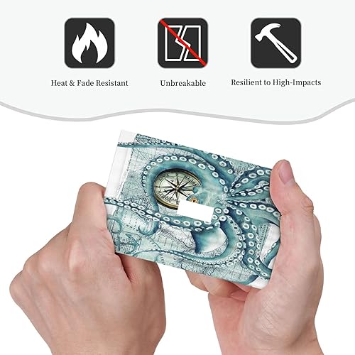 Miniatura 6 de Octopus Nautical Kraken Brújula ancla 1 cuadrilla interruptor de luz cubierta de interruptor de una sola palanca placa decorativa placa frontal