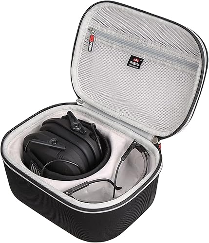 Miniatura 2 de FBLFOBELI Hard Case for Walker's Razor Slim/Howard Leight Shooting Ear Protection Electronic Shooting Muffs Earmuff Negro