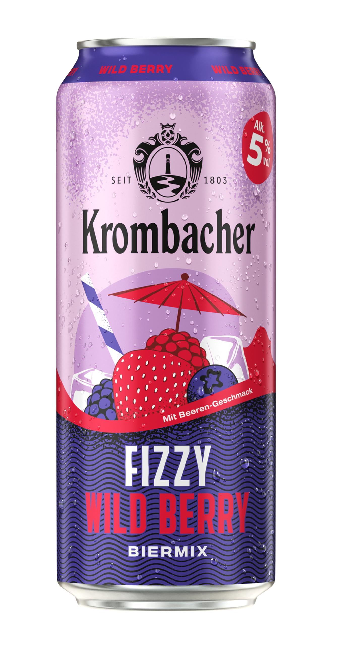Krombacher Fizzy Wild Berry Biermix 24er Dosentray