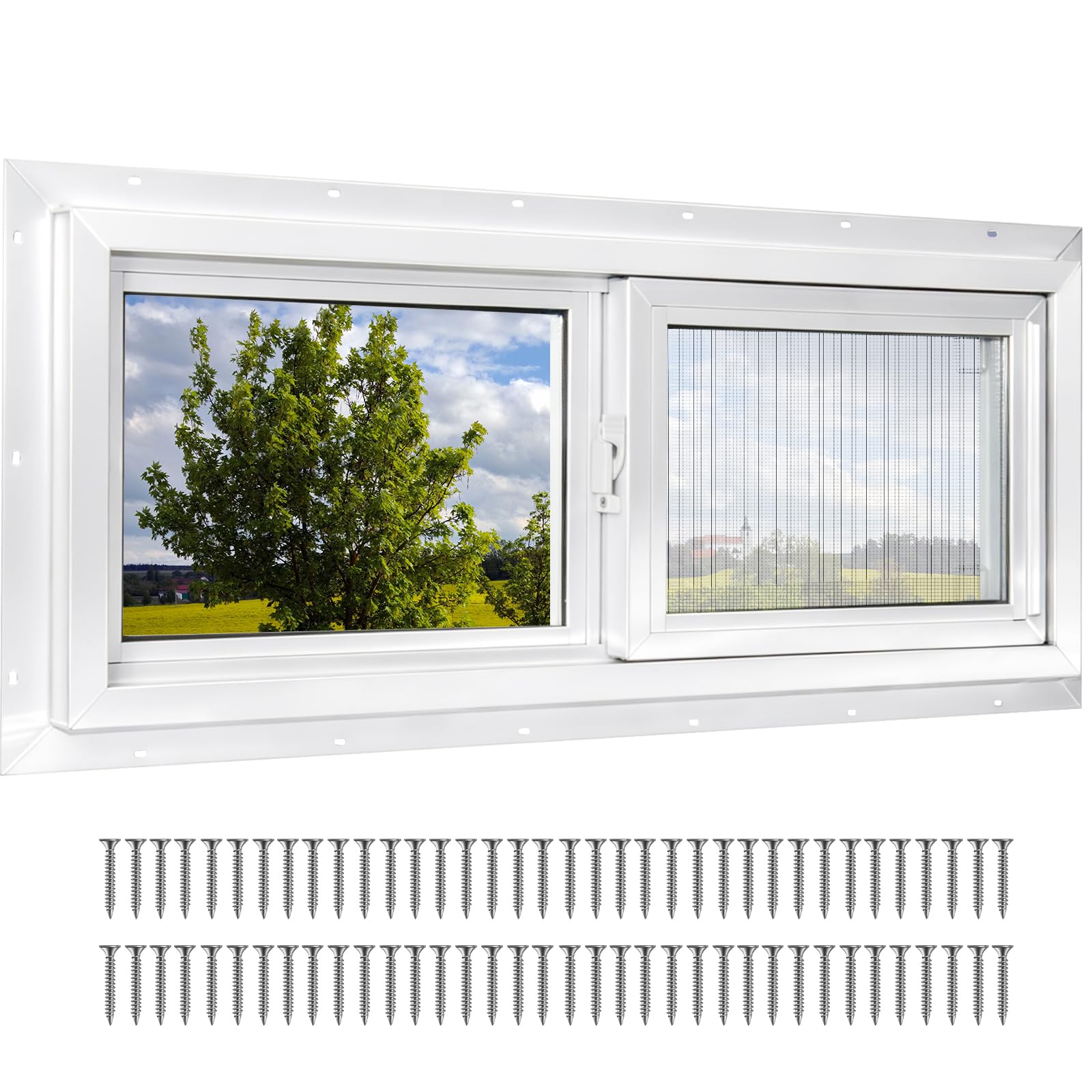 NeatiEase Vinyl Sliding Basement Window