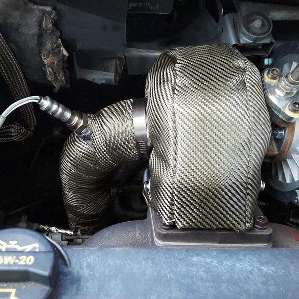 Titane Bouclier Thermique Turbo, Monocouche en Titane Bouclier Thermique Turbo Couverture de Bouclier Thermique pour T3 T25 T28 Gt25 Gt28 Gt30 Gt32 Gt35 Gt37 Ct26