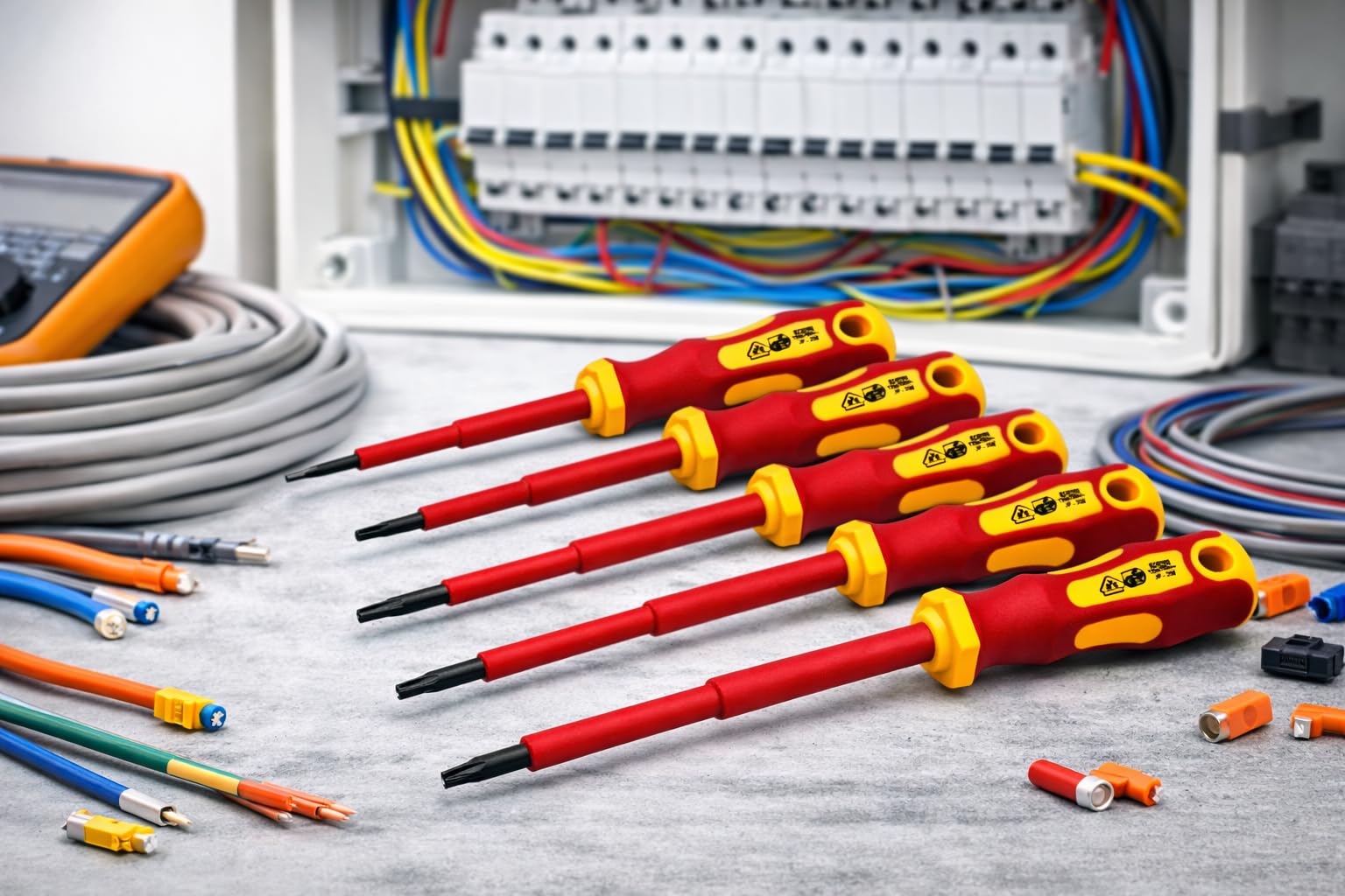 Tournevis Torx VDE TX8,9,10,15,20,25,30 et 40 isolé 1000 V | T8, T9, T10, T15, T20, T25, T30 & T40, Conforme VDE / IEC, Pour installation électrique, À l'unité ou en set