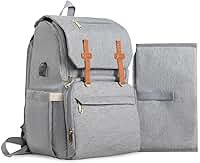 Mochila Maternal Feminina 16 em 1 Impermeável — Grande Capacidade com Bolso Térmico, Organizador para Fraldas e Acessórios, Ideal para Mães e Bebês