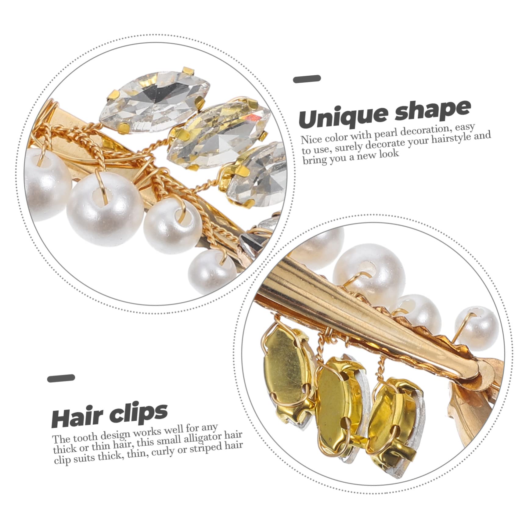 Healeved Sets Perlen-haarnadeln Damen-haarstyling-tools Kleine Krokodilklemmen Für Haar-accessoires Pcs