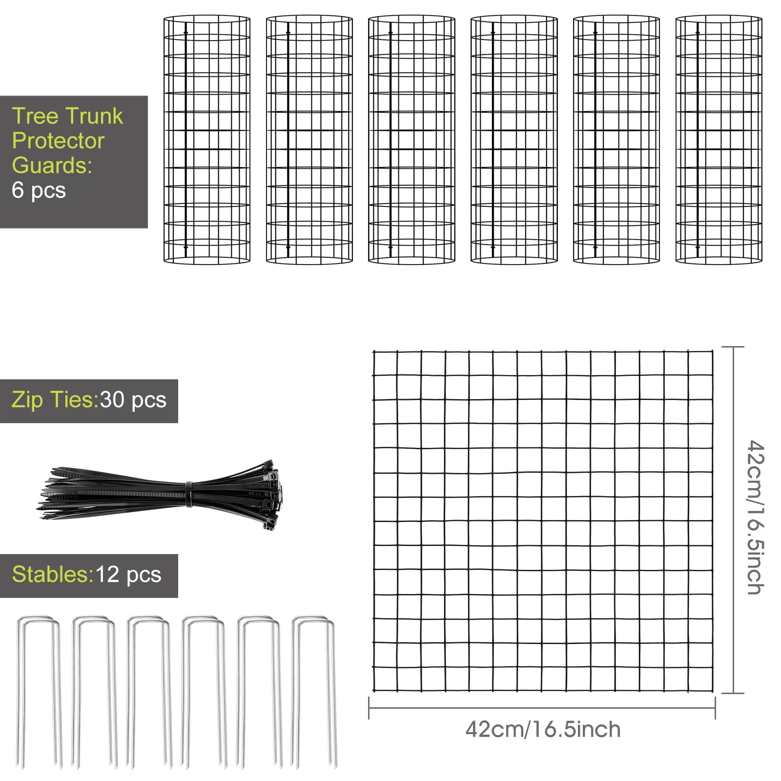 Snapklik.com : RIFNY Tree Trunk Protector Guard, Metal Tree Guards Bark ...