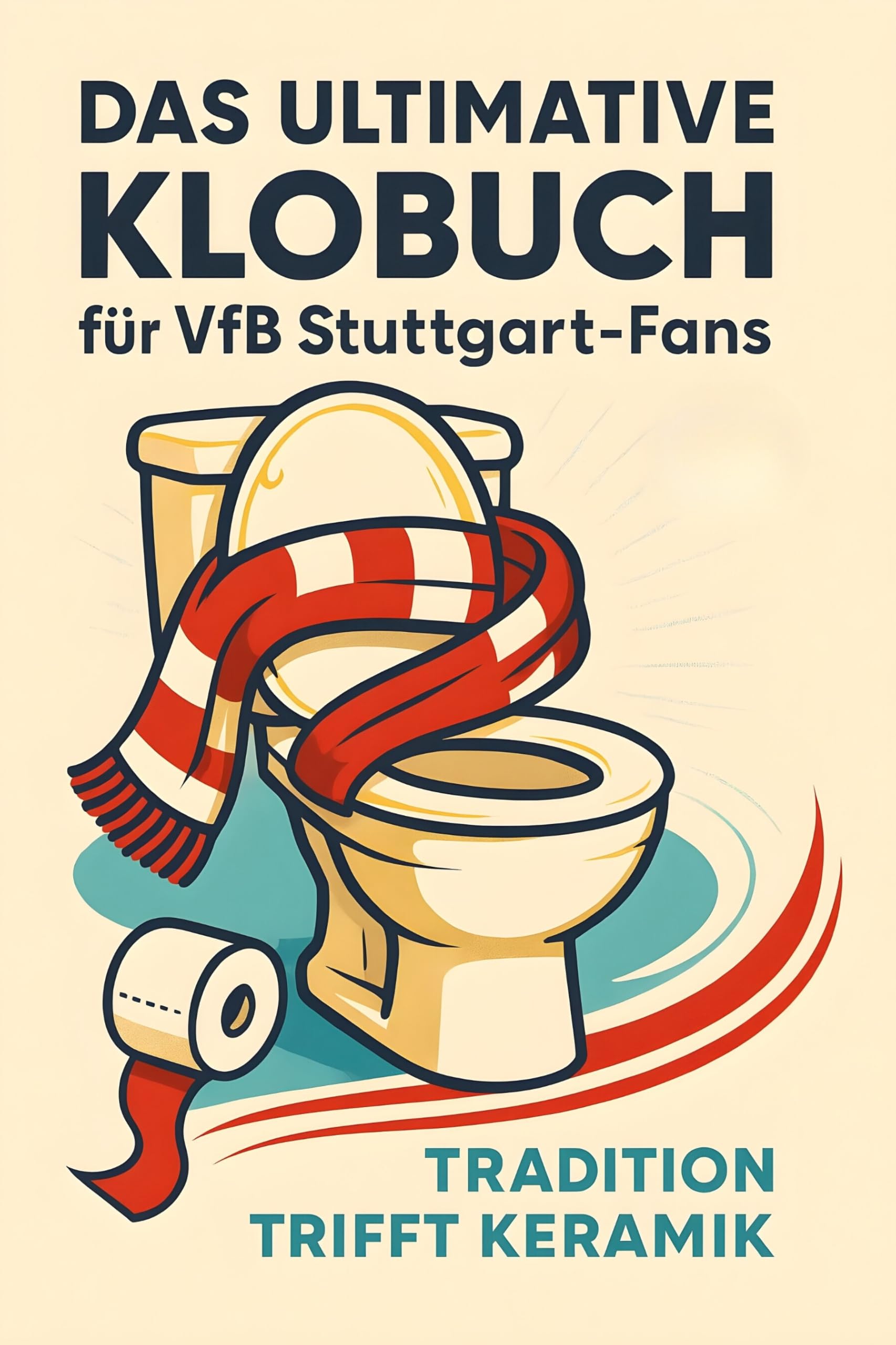 Das ultimative Klobuch für VfB Stuttgart-Fans: Tradition trifft Keramik. Lustiges Geschenk mit Lifehacks, Fun Facts und Geschichten
