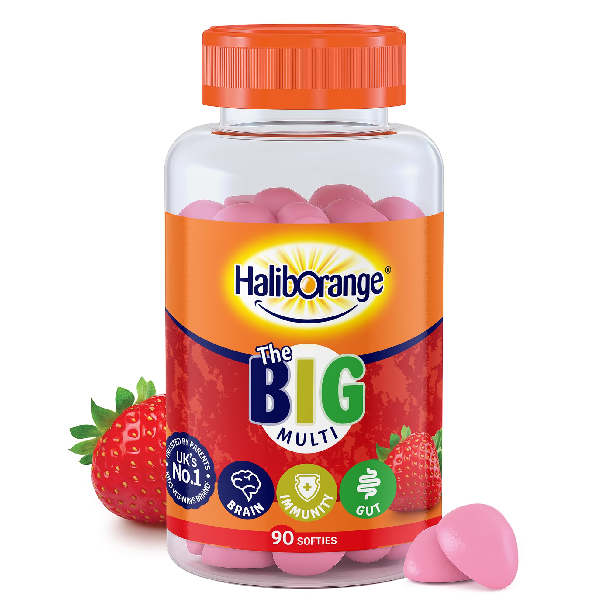 Haliborange The BIG Multi Strawberry Softies - 90 Pack - 03/2027