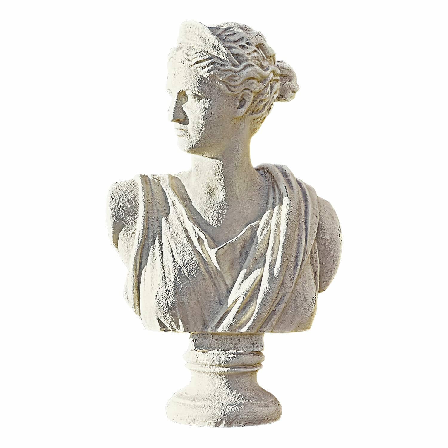 Loberon Ellora Buste - on croirait Un Chef d'œuvre de l’antiquité ! - Résine synthétique à la Finition vieillie, crème Vieilli