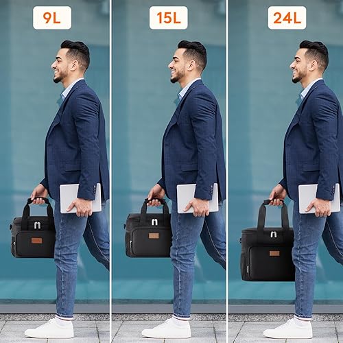 Miniatura 50 de Lifewit Lonchera mediana aislada, suave y refrigerante, para adultos, hombres y mujeres, leopardo, 12 latas (9L)