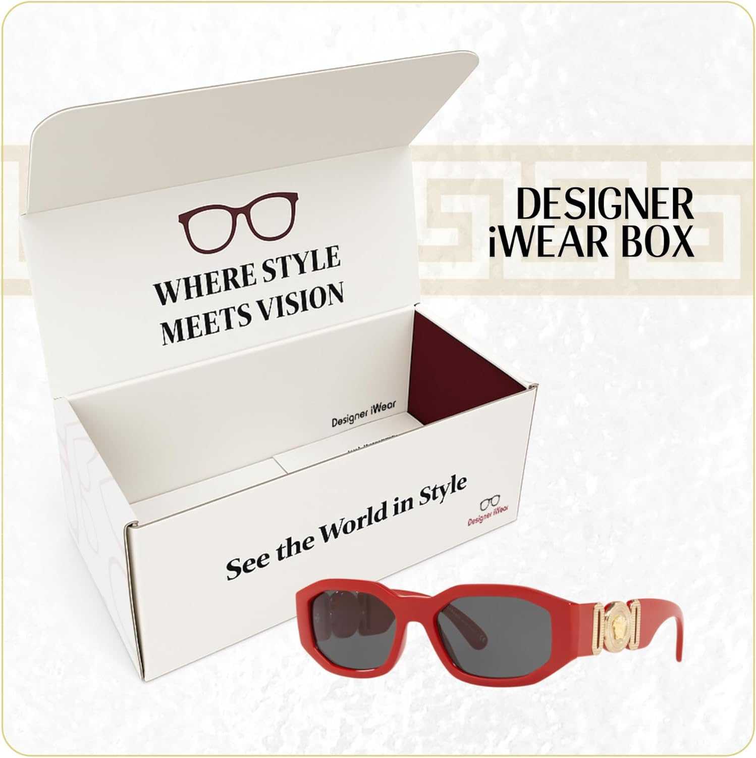 Versace VE4361 Rectangular Sunglasses For Men For Women +BUNDLE with ACCESSORY EYEWEAR KIT - Image 6