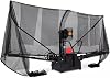 Automatic Table Tennis Ball Machine with Capture Net, Multiple Spin Settings, Adjustable Speed, High Capacity for Practice
