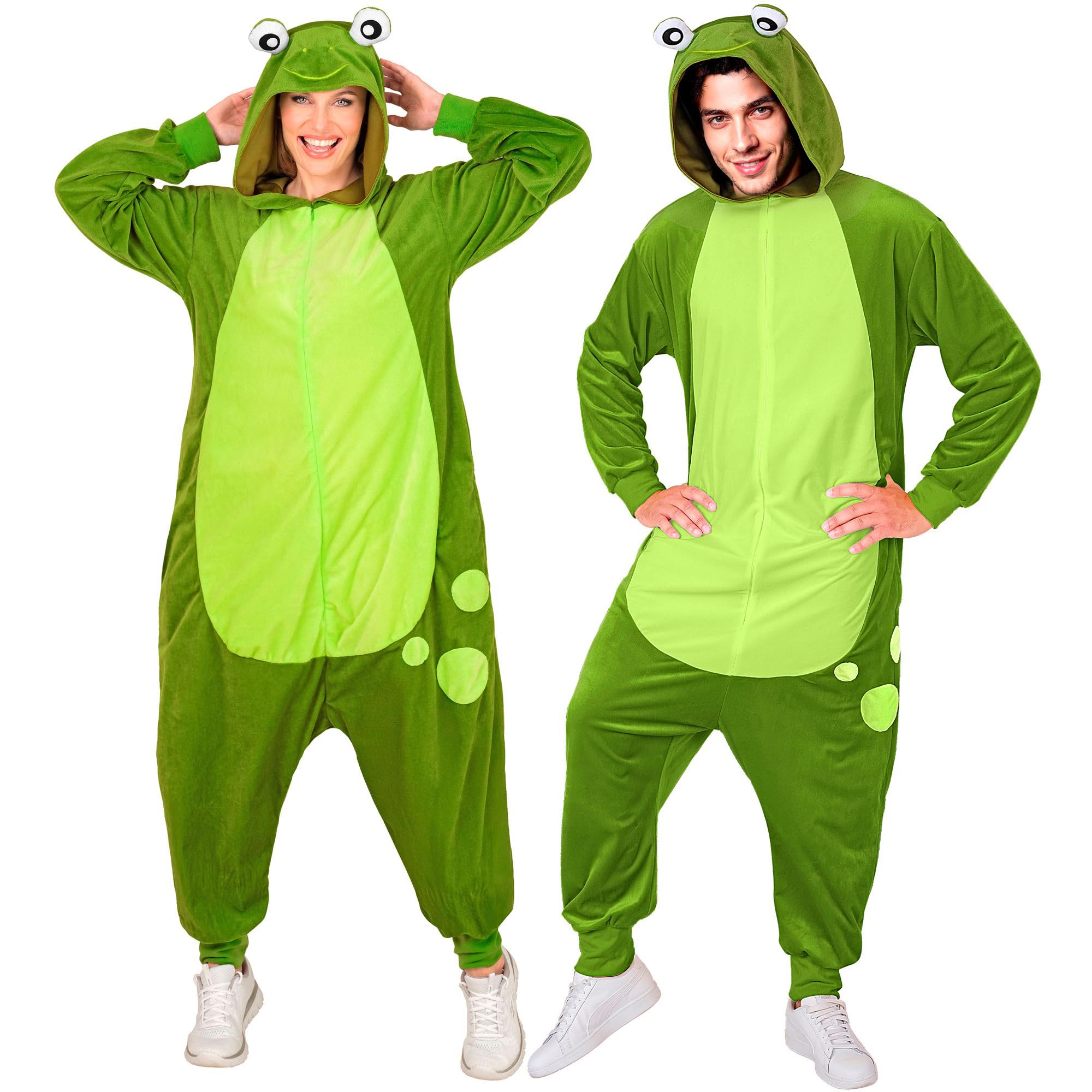 W WIDMANN MILANO Party Fashion - Animal Jumpsuit for Adults, Soft Plush Jumpsuit with Hood, Animal Costume for Carnival