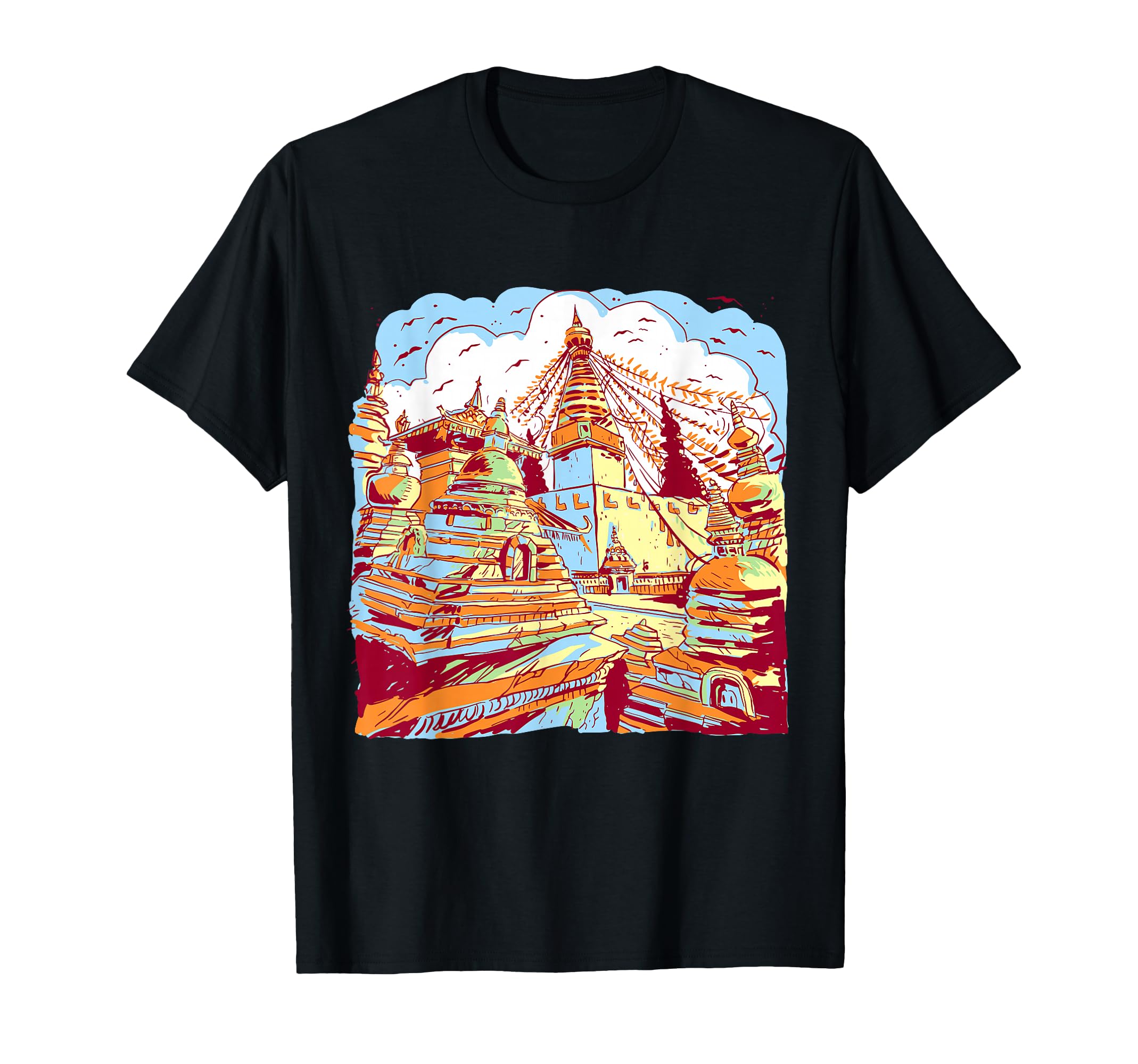 Nepal Himalaya Mountains Picture City Kathmandu T-Shirt