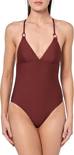 PAIGE Women's Daisy Tie Back One Piece, Burnt Sienna, S