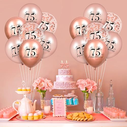 Miniatura 65 de 18 globos de cumpleaños de 13 años y suministros de decoración de fiesta de confeti para niñas y niños, 12 pulgadas