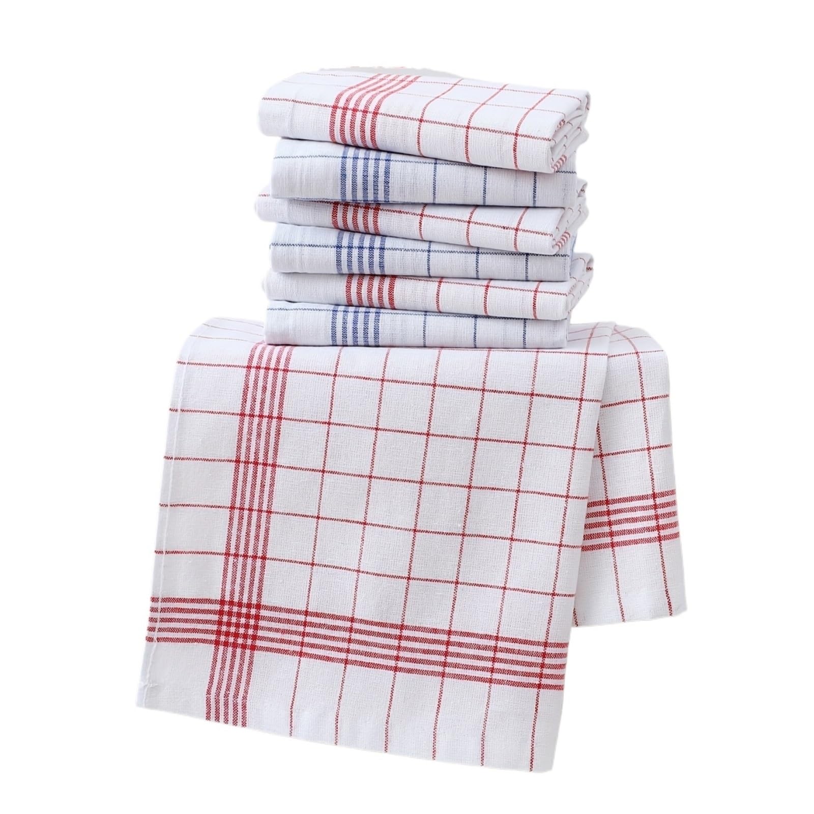 WJIAYAO Checkered Tea Towels Large Plaid Kitchen Dish Towels