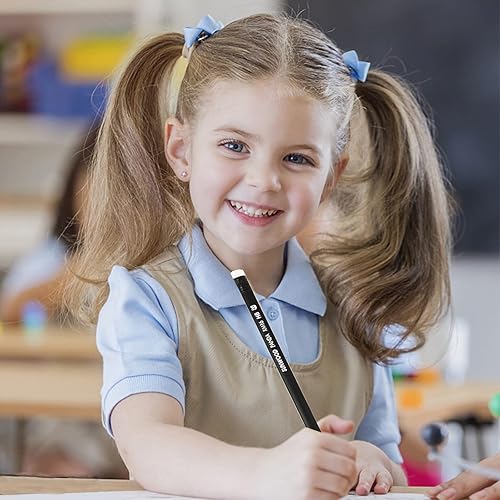 Miniatura 5 de Panda 2B - Lápices escolares de grafito con carcasa de madera negra, paquete de 12, preafilados con borradores sin látex, suministros de oficina