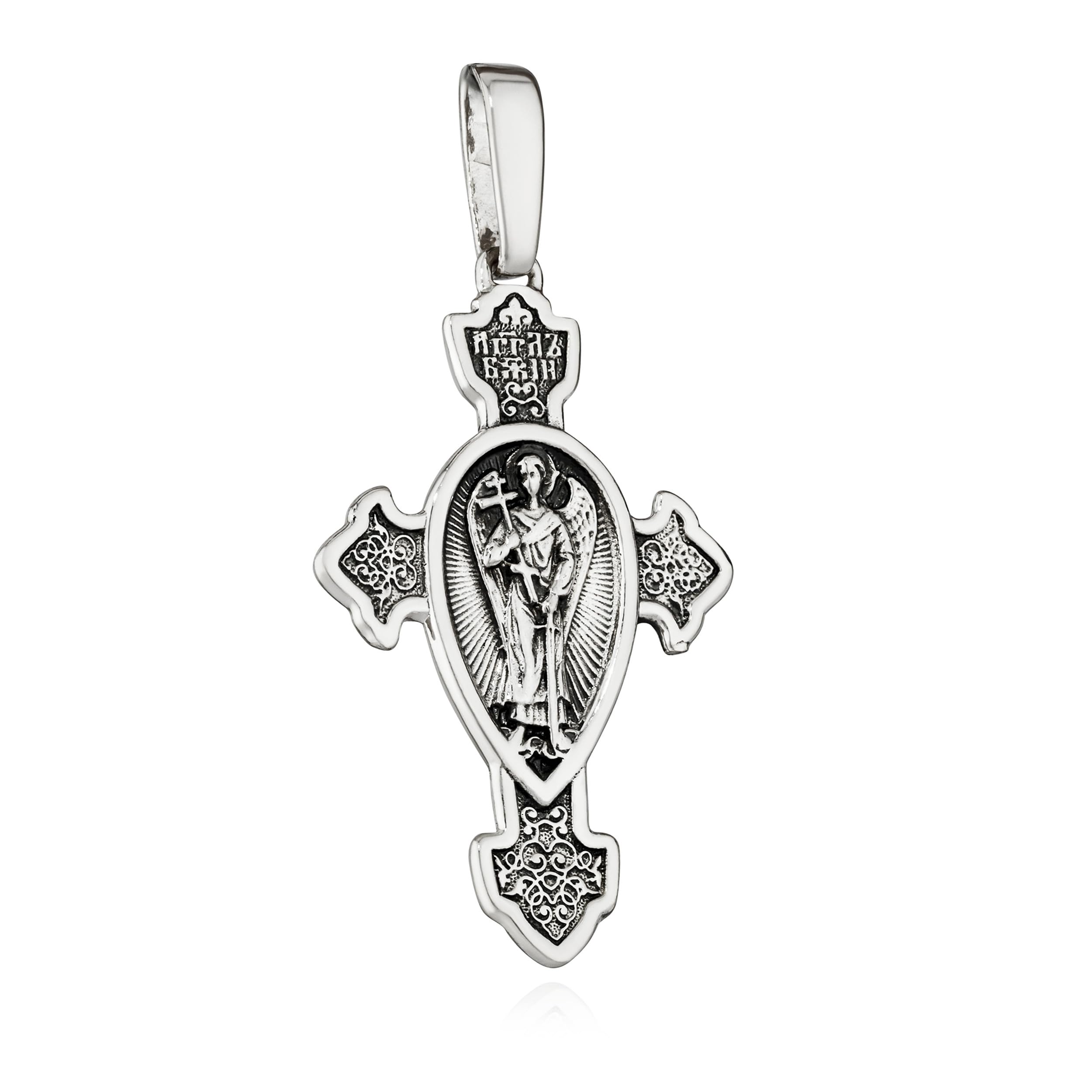 NKlaus Zawieszka do łańcuszka srebro 925 anioł stróż 33,6 mm x 22,5 mm boska aura elegancja 15514, Srebro