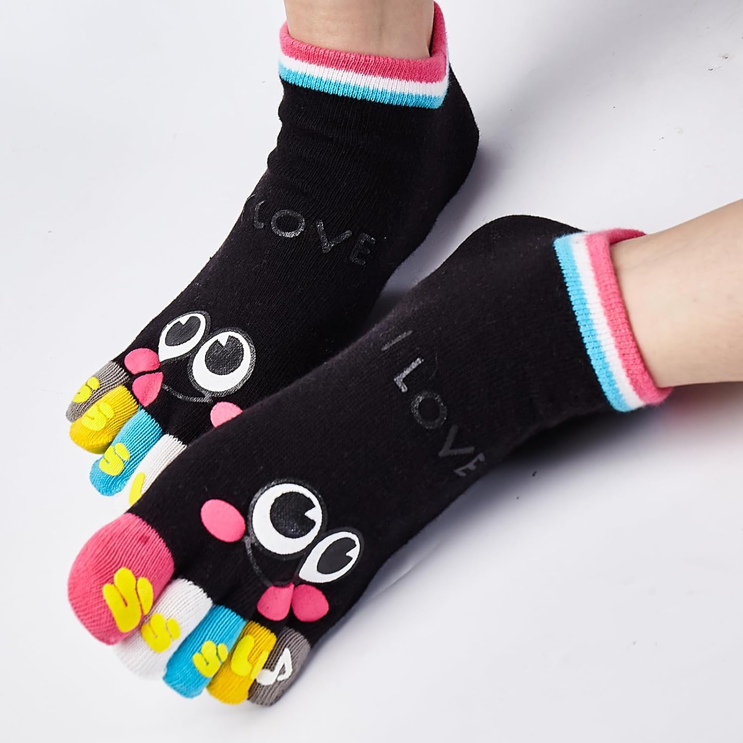 Toe Separated Socks Cotton Full Finger Toe Socks for Women And Kids Crazy socks - Image 8