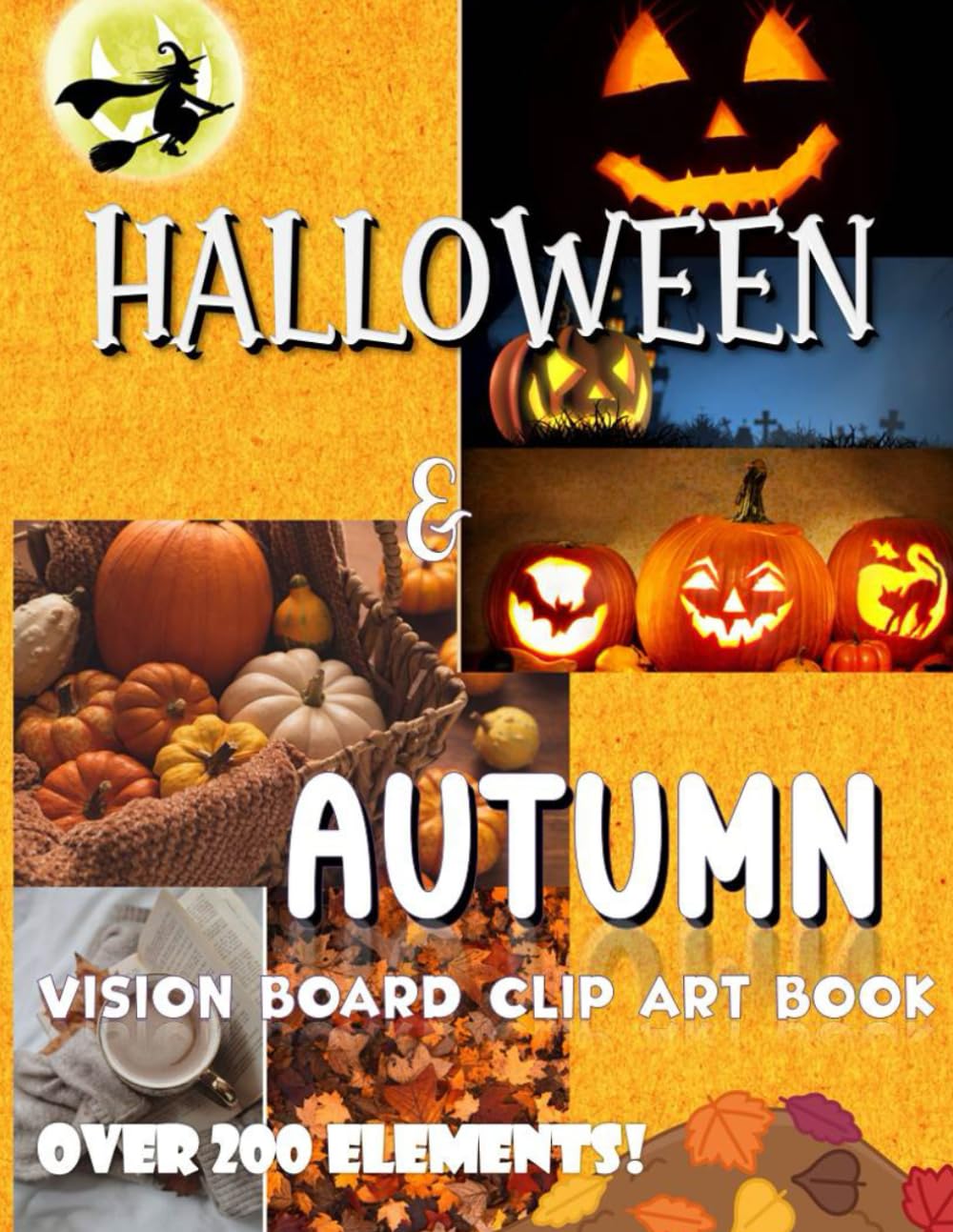 Vision Board Clip Art Book : créez facilement votre junk journal d'automne