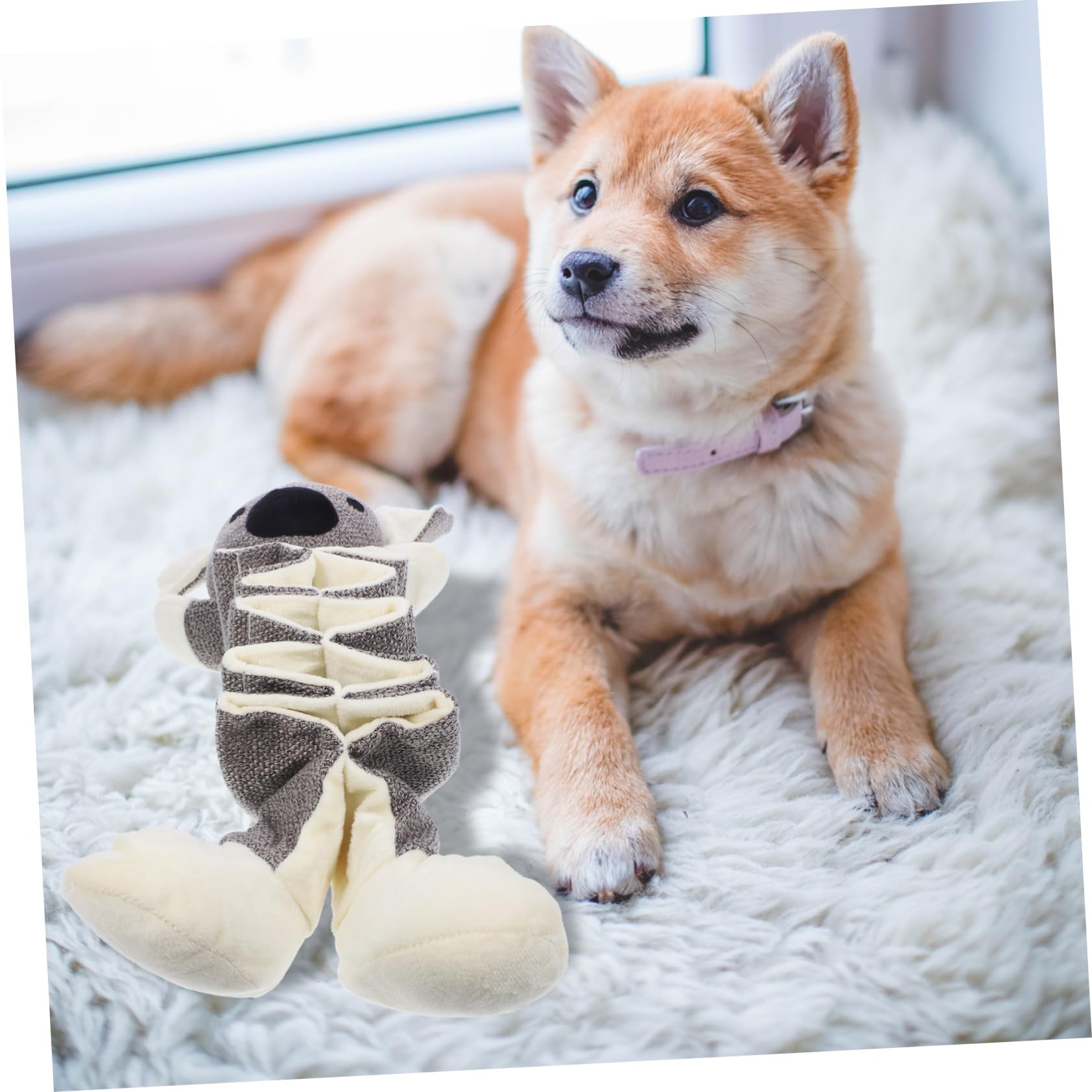 Beavorty 2pezzi Squeaky Per Plush Resistente Masticare Interattivo Per Per La Noia e Comportamenti Distruttivi