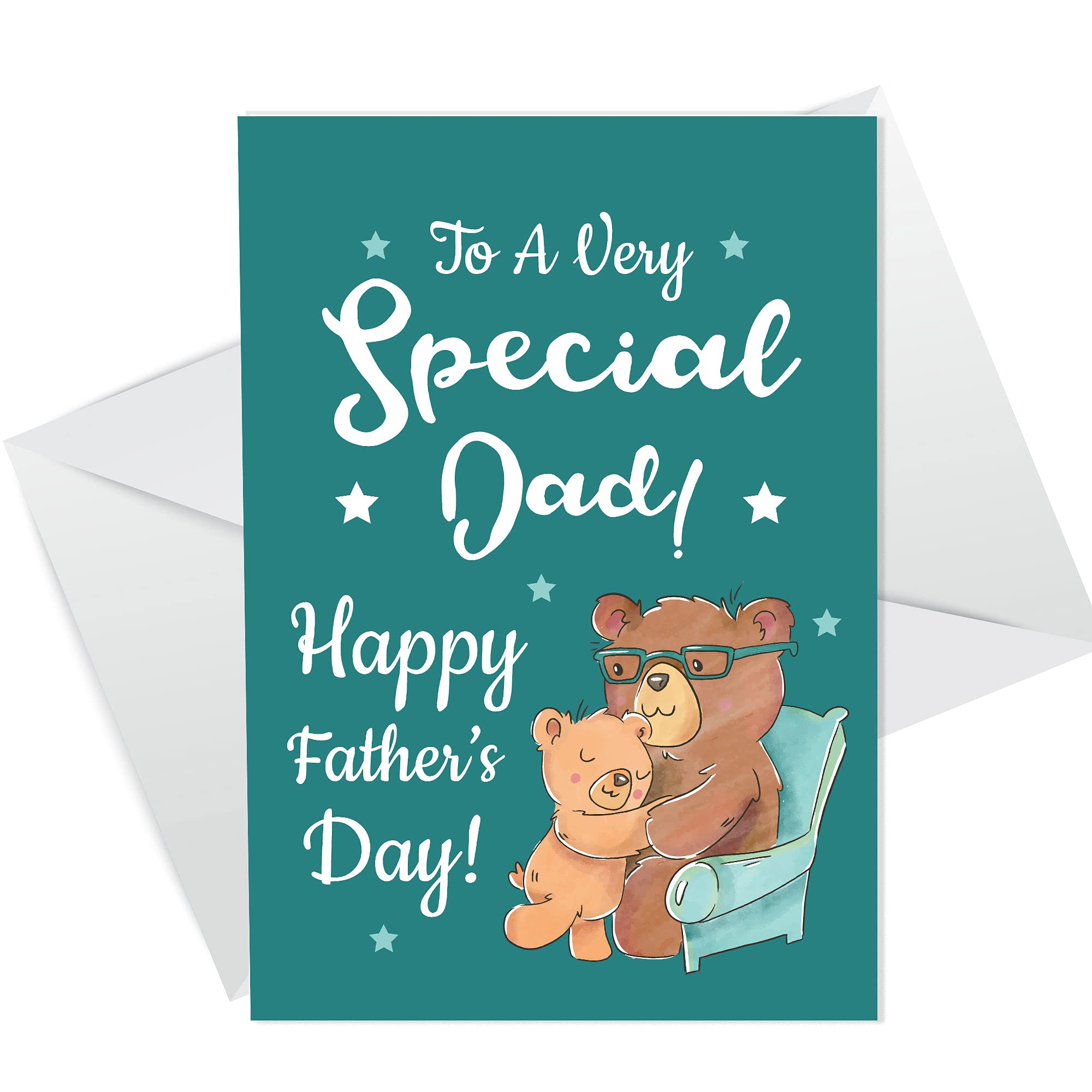 RED OCEAN Special Dad Card For Fathers Day Novelty Fathers Day Card For Dad Card For Him