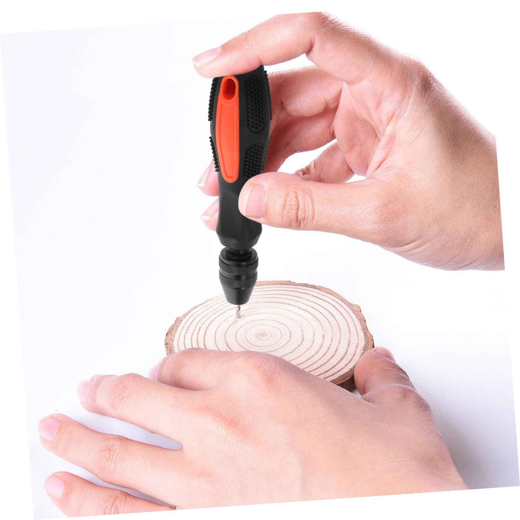 VILLCASE 2 Pezzi Trapano Manuale Piccolo Trapano Lavorazione Del Legno Trapano a Mano Artigianato Buco Mestiere Punte Per Modellismo Strumento Per Modellatori Mini Perforazione Nero