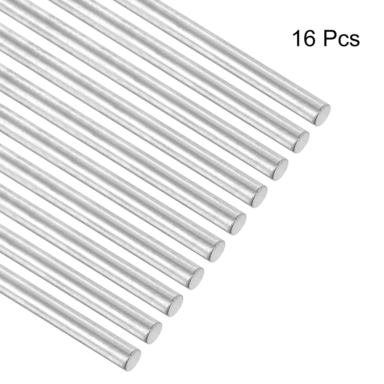 QUARKZMAN Barre Rotondo Acciaio Inossidabile 304 3mm x 420mm Aste INOX Metallo Solido 16Pz