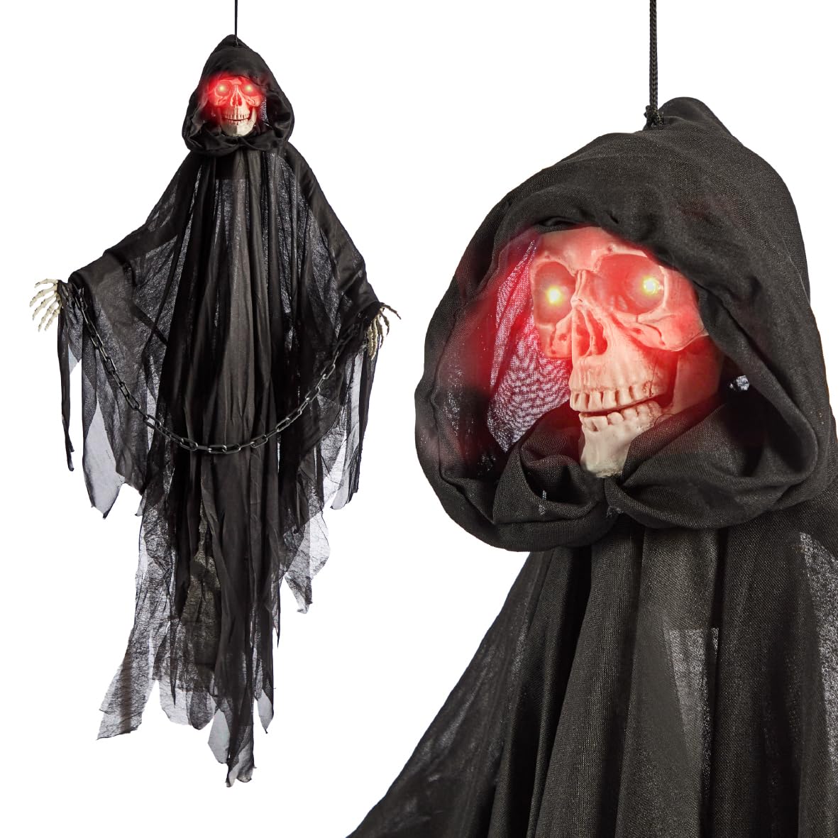 Global Gizmos Hanging Animated Ghoul 100cm