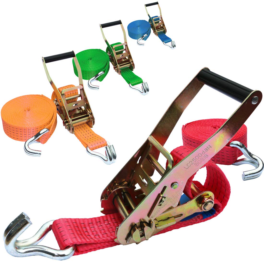 Sangle d'arrimage avec tendeur à cliquet 12 M - 5 tonnes