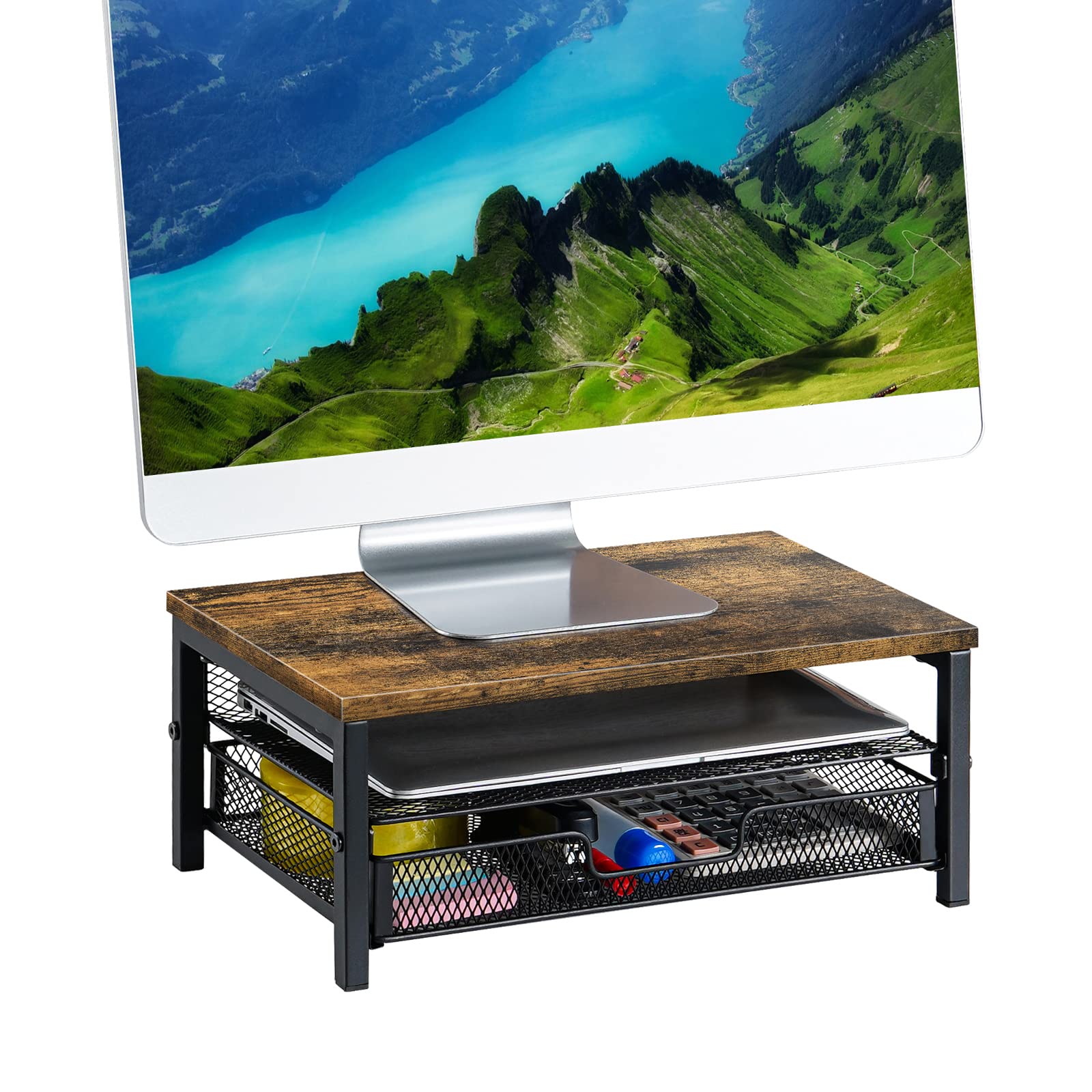 Buy Giikin Monitor Stand with Drawer, Monitor Stand with Storage