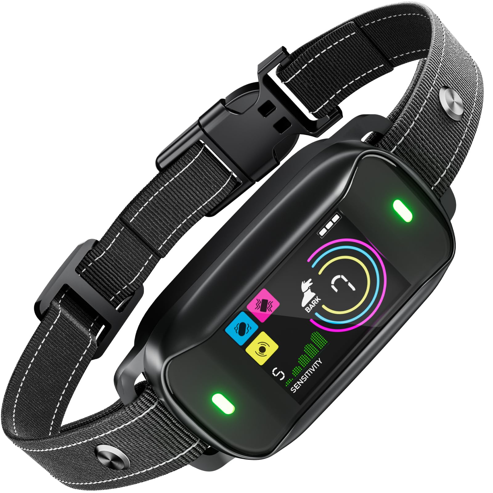 Collar Antiladridos para Perros, Collar de Adiestramiento Inteligente para Perros Pequeños, Medianos y Grandes, Recargable, Impermeable IP67 y 4 Modos Combinados de Sonido/Vibración/Vibración Fuerte