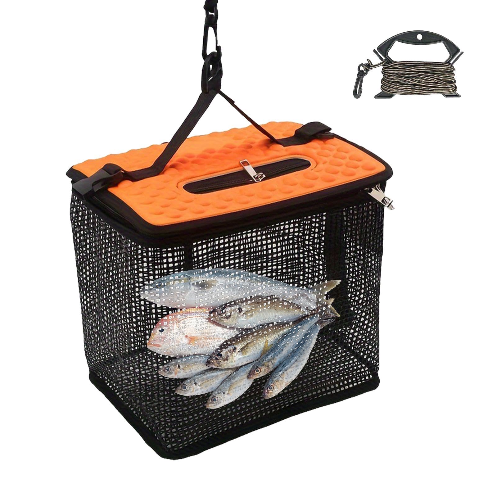 Fish Basket Fish Net Holder Frabill Fishing Net Foldable Fish