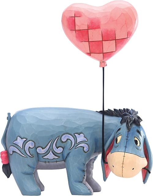 Disney Traditions Eeyore with A Heart Balloon Figurine