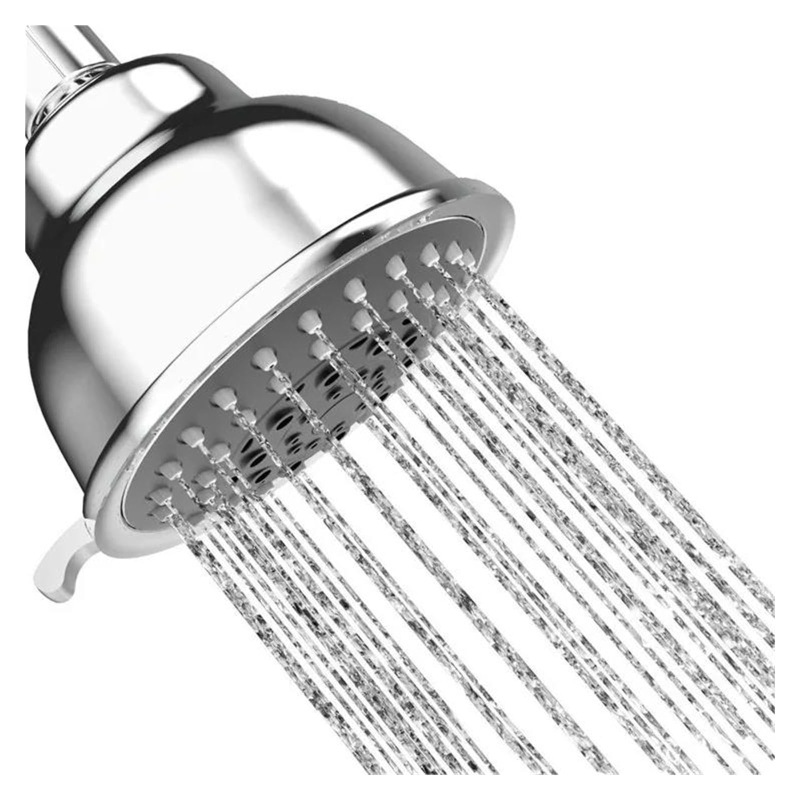 Soffione doccia doppio con valvole di chiusura, 2 soffioni doccia per il bagno, doppio soffione doccia ad alta pressione con 5 funzioni di spruzzatura