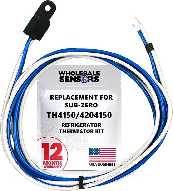 Replacement for Sub-Zero TH4150/4204150 Refrigerator Thermistor Kit | 12-Month Warranty, USA business, Fits Sub-Zero Refrigerators, Direct Drop-in Replacement