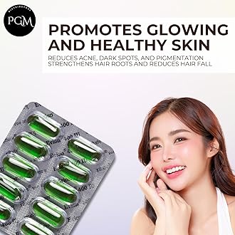 50 Evion Capsules Vitamin E For Glowing Face,Strong Hair,Acne,Nails, Glowing Skin 400mg