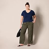 Vista 7 de Tienda Essentials Camiseta de manga corta con cuello en V para mujer, multipacks