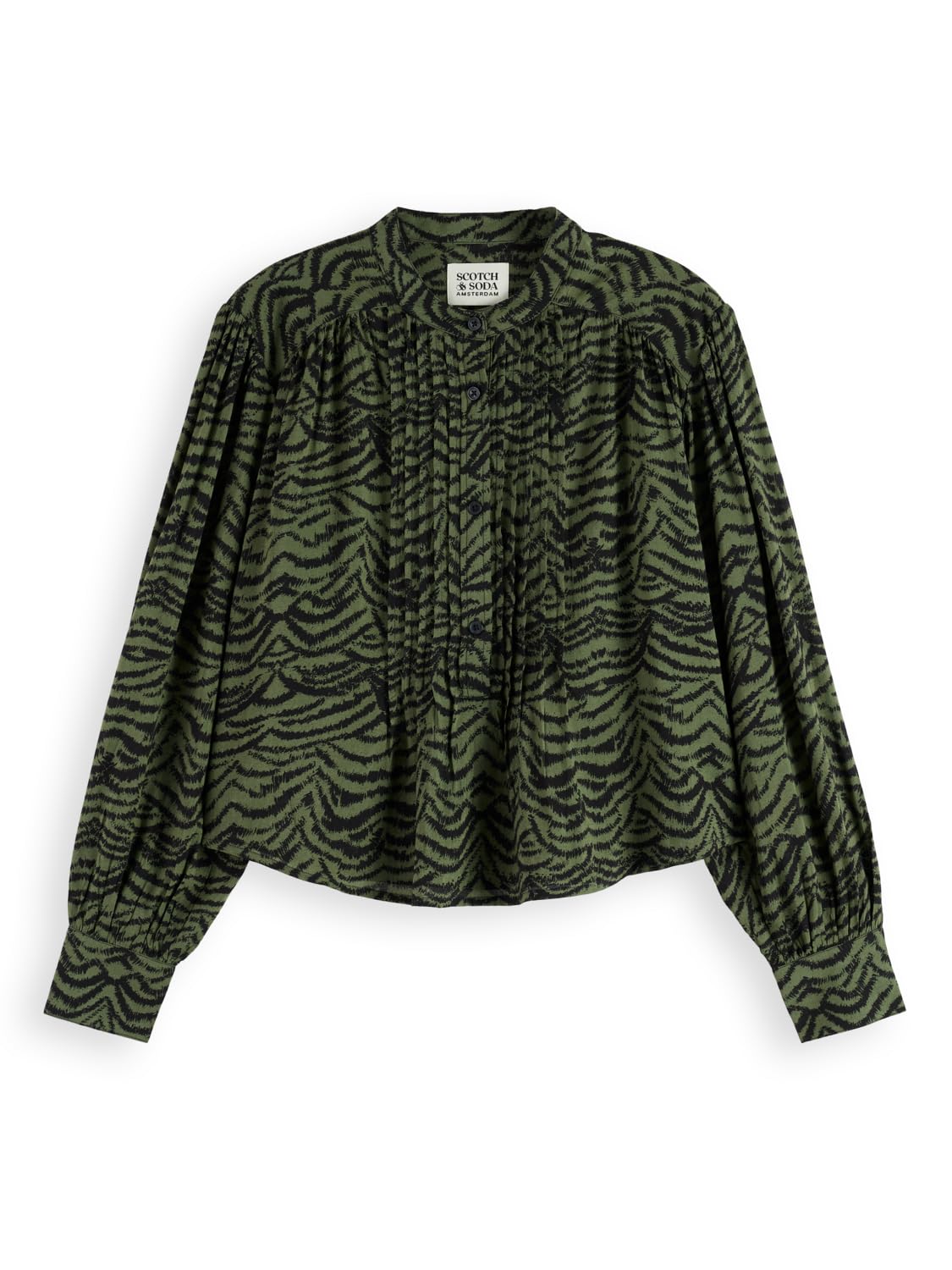 Scotch & Soda Printed Pintuck Shirt