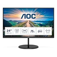 AOC V4 Q24V4EA LED display 60.5 cm 23.8 2560 x 1440 pixels 2K Ultra HD Black