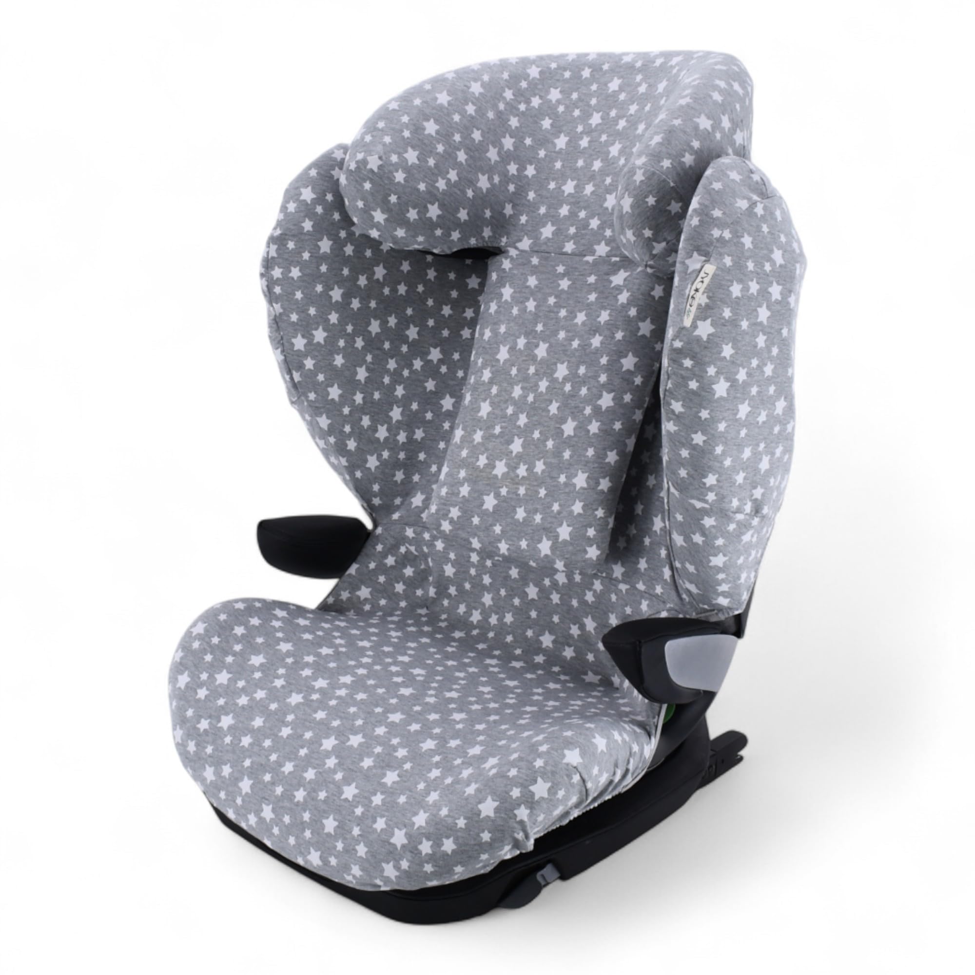 JYOKO Fodera in cotone biologico per seggiolino auto compatibile con Avionaut MAX Space - Traspirante, morbido e lavabile - Protezione e comfort per bambino (stampa White Star)