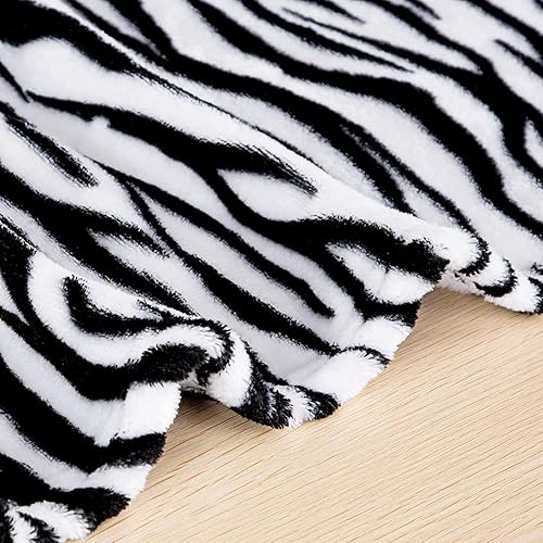 Vista 95 de MACEVIA Manta Decorativa de Forro Polar Sherpa para Sofá, Manta de Cebra 3D, Mullida, Gruesa, Cálida, Reversible, Acogedora, Cómoda, Súper Suave
