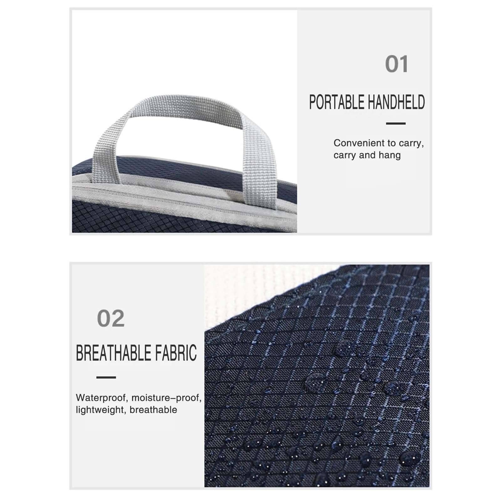4pcs Travel Luggage Organizing Bags Clothing Underwear Compressible Bag Multifunction Organiser Set para Ropa, Ropa Interior(Deep blue)