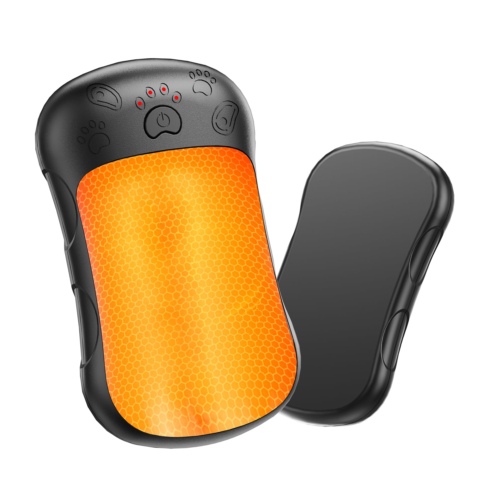 Scaldamani Elettrico 2-in-1 6000 mAh Ricaricabile 4 Livelli Temperatura 18 Ore Motivo Bulldog