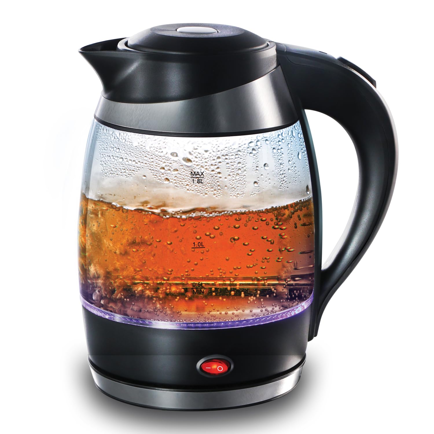 Hawkins Futura 1.8 Litre Electric Glass Kettle, 1300W Electric Hot Water Kettle for Tea, Coffee, Soup, Gargling, Black (FKTB1)-image-34