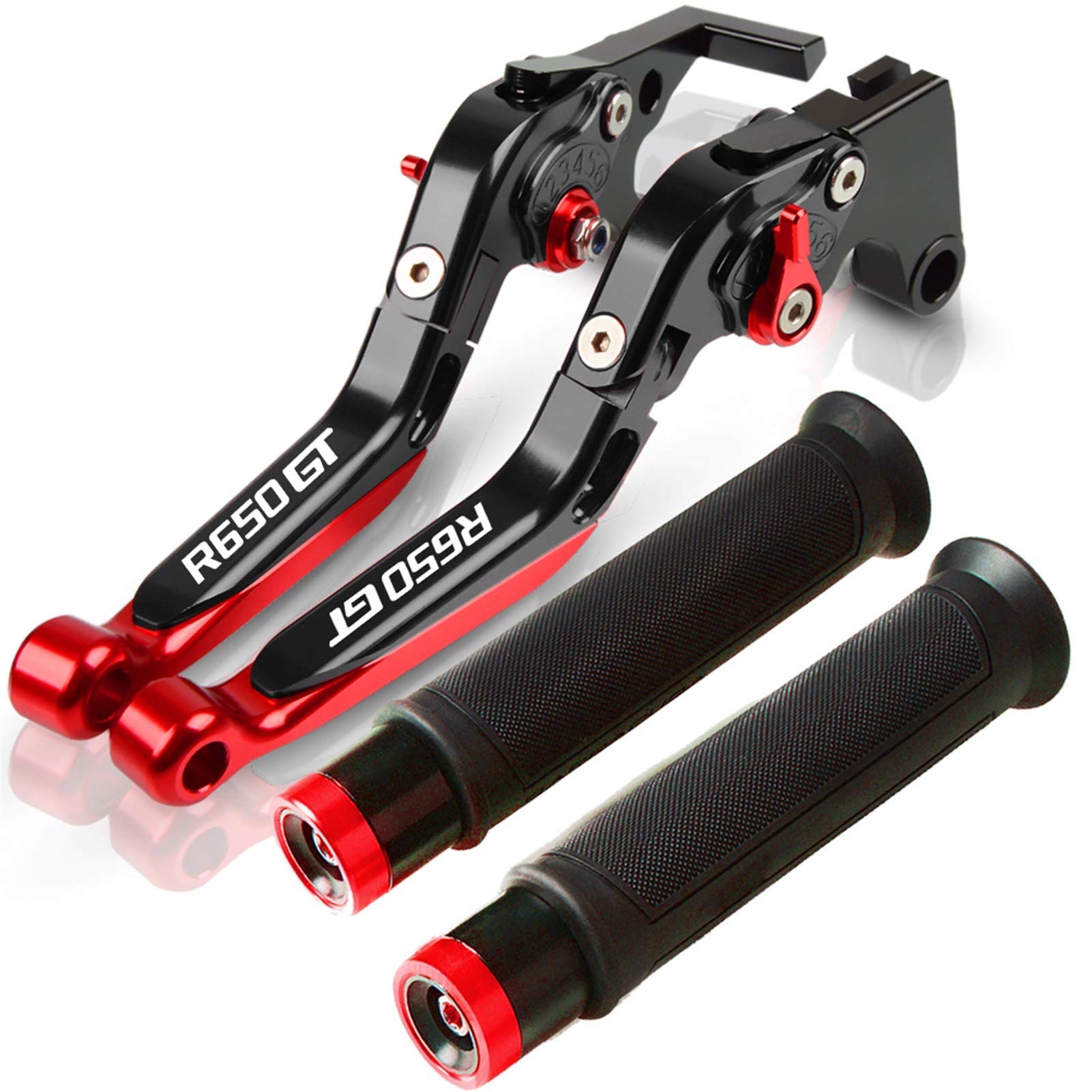 Per Hyosung GT650R GT 650R 2006 2007 2008 2009 CNC Leva Della Frizione Del Freno Del Motociclo Allungabile Impugnatura Regolabile Leva Della Frizione Del Freno (Colore : 14)