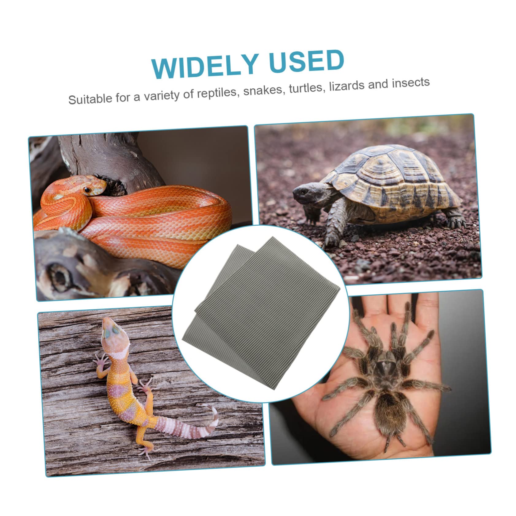 Kisangel Reptilien Waschbar und Wiederverwendbar aus Polyester Terrariummatte Zuschneidbar für Schildkrötengehege und Terrarium | Wiederverwendbar und Waschbar, für Schildkröten als Einstreu 1 Matte, Pflegeleicht