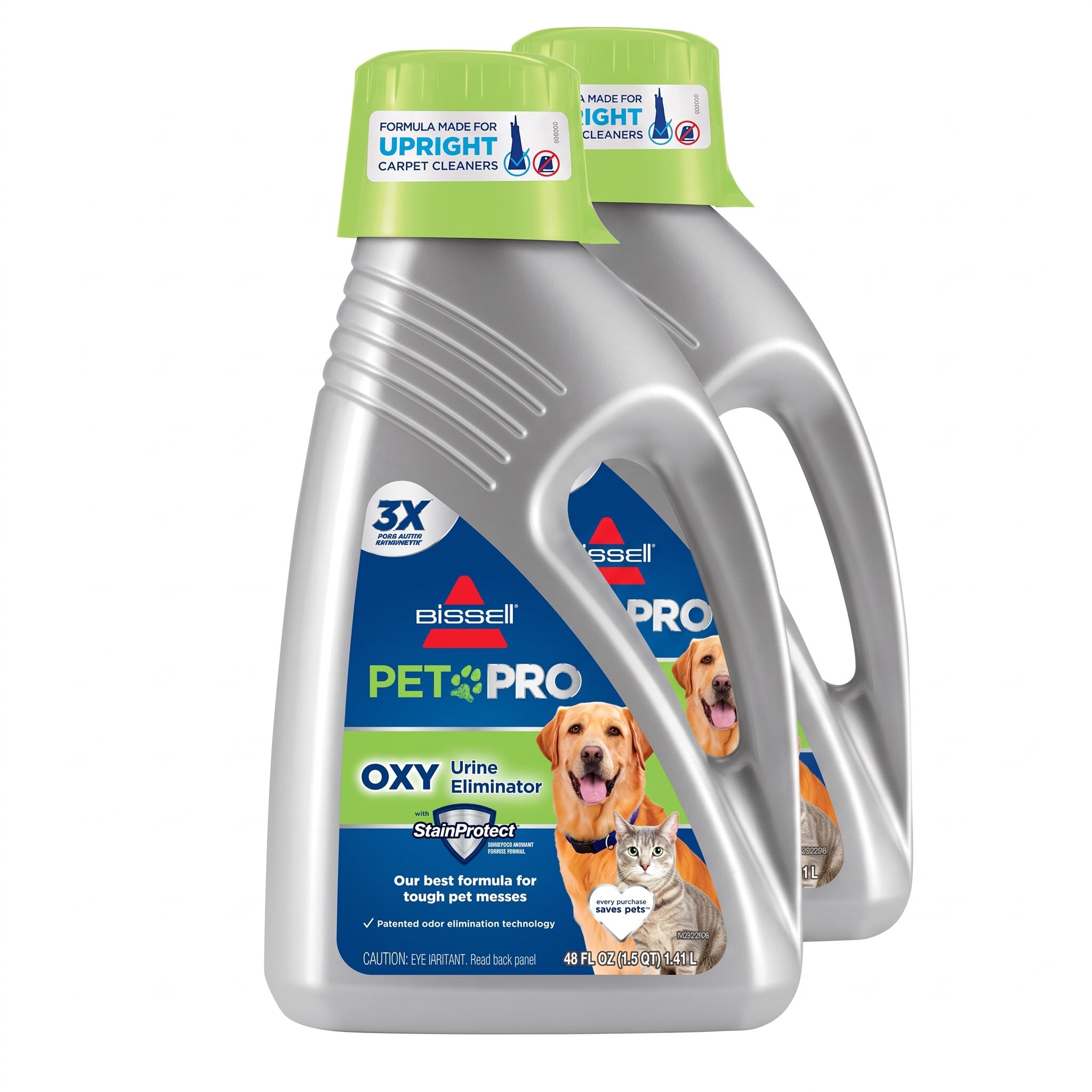 Bissell 1990 Pro Pet Urine Eliminator Upright Deep Cleaner Formula,(Pack of 2)