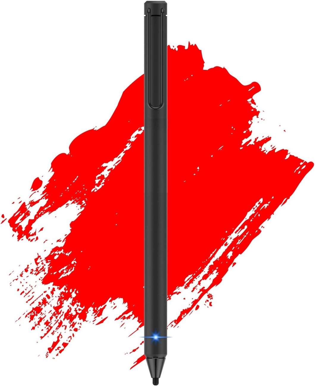 Active Stylus Pen 2.4 mm Fine Point Fiber Tip for Touch Screen Devices(Black)